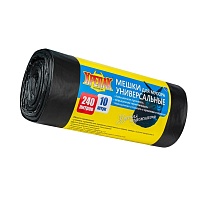 Мешки для мусора 240 л, черные, в рулоне 10 шт., ПНД 40 мкм, 1250х1000 мм, Крепак, 4607075710153 в Саратове Мешки для мусора 240 л, черные, в рулоне 10 шт., ПНД 40 мкм, 1250х1000 мм, Крепак, 4607075710153 в Саратове