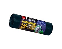 Мешки для мусора 160 л, двухслойные, синие, в рулоне 10 шт., ПВД, 30 мкм, 1100х800 мм, GRIFON SUPER POWER , 101-092