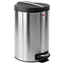 Ведро-контейнер для мусора (урна) с педалью LAIMA Modern, 12 л, матовое, нержавеющая сталь, со съемным внутренним ведром в Саратове