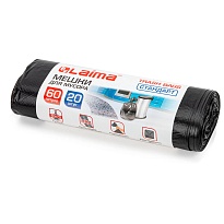 Мешки для мусора 60 л, черные, в рулоне 20 шт., ПНД, 10 мкм, 700х600 мм, LAIMA, 601381 в Саратове Мешки для мусора 60 л, черные, в рулоне 20 шт., ПНД, 10 мкм, 700х600 мм, LAIMA, 601381 в Саратове