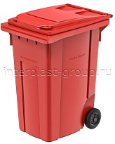 Мусорный контейнер 360 л красный 360 красный в Саратове