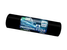 Мешки для мусора 180 л, ароматизированные, черные, в рулоне 10 шт., ПВД, 30 мкм, 1100х930 мм, PROFESSIONAL, 1801044 в Саратове