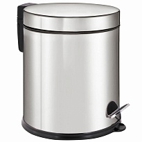 Ведро-контейнер для мусора урна с педалью LAIMA Classic Plus, 5 л, зеркальное в Саратове