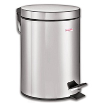 Ведро-контейнер для мусора (урна) с педалью LAIMA Classic, 5 л, зеркальное, нержавеющая сталь, со съемным внутренним ведром в Саратове