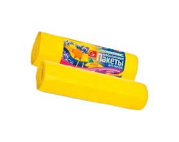 Мешки для мусора 35 л, ароматизированные, Лимон, желтые, в рулоне 10 шт., ПНД, 12 мкм, 560х530 мм, GRIFON Aroma, 101-080 Li в Саратове