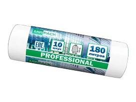Мешки для мусора 180 л, прозрачные, в рулоне 10 шт., ПВД, 30 мкм, 1100х930 мм, PROFESSIONAL, 180104408 в Саратове Мешки для мусора 180 л, прозрачные, в рулоне 10 шт., ПВД, 30 мкм, 1100х930 мм, PROFESSIONAL, 180104408 в Саратове