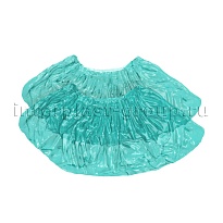 Бахилы бирюзовые 2000 шт (1000 пар), 16 мкм, однослойные, с одной резинкой, Эконом в Саратове