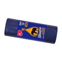 Мешки для мусора 240 л, синие, рулон 10 шт., ПВД 36 мкм, 1350х900 мм, Уфа Пак, МВ1854 (МВ 240-10с) в Саратове Мешки для мусора 240 л, синие, рулон 10 шт., ПВД 36 мкм, 1350х900 мм, Уфа Пак, МВ1854 (МВ 240-10с) в Саратове