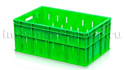 Ящик пластиковый для молока, мяса, овощей и фруктов светло-зеленый