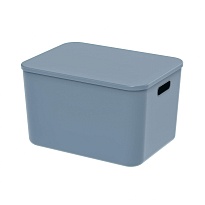 Ящик пластиковый вкладываемый синий 410х305х245 мм в Саратове