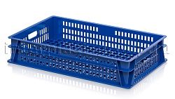 Ящик пластиковый (лоток) для хлеба, овощей и фруктов синий