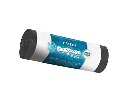 Мешки для мусора 120 л, черные, в рулоне 10 шт., ПНД, 14 мкм, 1100х700 мм, SIBIRSKAYA, 101-008 S в Саратове Мешки для мусора 120 л, черные, в рулоне 10 шт., ПНД, 14 мкм, 1100х700 мм, SIBIRSKAYA, 101-008 S в Саратове
