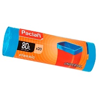 Мешки для мусора 80 л, синие, в рулоне 20 шт., ПНД, 12 мкм, 900х700 мм, PACLAN Classic, 606335 в Саратове Мешки для мусора 80 л, синие, в рулоне 20 шт., ПНД, 12 мкм, 900х700 мм, PACLAN Classic, 606335 в Саратове