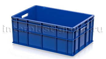 Ящик для молока, мяса, овощей и фруктов сплошной синий в Саратове Ящик для молока, мяса, овощей и фруктов сплошной синий в Саратове